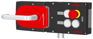 Euchner MGB-L1H-APA-L-121371 Locking set MGB-L1H-APA (guard locking by spring force) with 3 pushbuttons, emergency stop, RC18