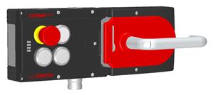 Euchner MGB-L1H-APA-R-121377 Locking set MGB-L1H-APA (guard locking by spring force) with 3 pushbuttons, emergency stop, RC18