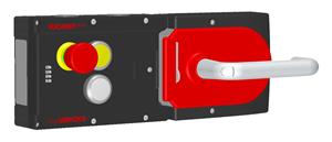 Euchner MGB-L1H-ARA-R-105783 Locking set MGB-L1H-ARA (guard locking by spring force) with 2 pushbuttons, emergency stop