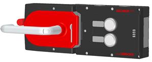 Euchner MGB-L1HE-ARA-L-121089 Locking set MGB-L1HE-ARA (guard locking by spring force) with 2 pushbuttons, incl label carrier