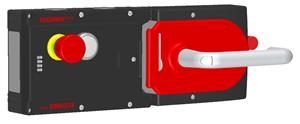 Euchner MGB-L1HE-ARA-R-121131 Locking set MGB-L1HE-ARA, (guard locking by spring force) with 1 pushbuttons, emergency stop