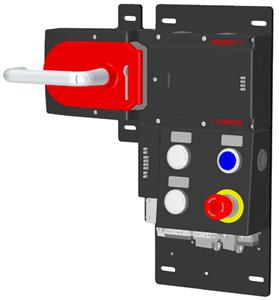 Euchner MGB-L2HB-PNC-L-117105 Locking set MGB-L2-PN (guard locking by solenoid force) with 4 control elements, push-pull plug
