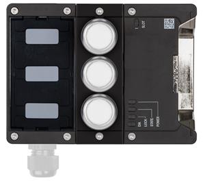 Euchner MGB2-I-BR-U-XA9S0-LY-R-165702 Interlocking module MGB2-I-BR (3 pushbuttons, door hinge on right)