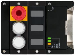 Euchner MGB2-I-MLI-U-YB1A1-LA-R-165563 Interlocking module MGB2-I-MLI (2 pushbuttons, emergency stop, door hinge on right) Turkey