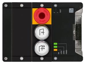 Euchner MGB2-I-MLI-U-YE5A4-KA-R-170478 Interlocking module MGB2-I-MLI (2 pushbuttons, emergency stop, door hinge on right)