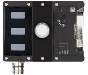 Euchner MGB2-L1-BP-M-XG1S2-RY-R-164734 Locking module MGB2-L1-BP (M23, 1 pushbutton, closed-circuit current principle, door hinge on right)