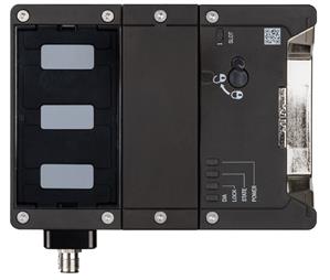 Euchner MGB2-L1-BP-U-XA4S9-OY-R-166103 Locking module MGB2-L1-BP (2 x M12, open-circuit current principle, door hinge on right)