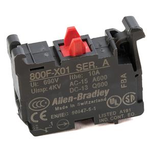 Allen Bradley 800F-X01 22mm Contact Block 800F PB