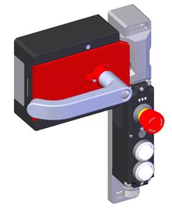 Euchner MGBS-P-L1H-AR-U-L-SH-161564 MGBS set AR, M23, emergency stop, 2 pushbuttons, door hinge on left