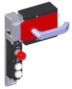 Euchner MGBS-P-L1H-AR-U-R-SH-161563 MGBS set AR, M23, emergency stop, 2 pushbuttons, door hinge on right