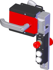 Euchner MGBS-P-L2HE-AR-U-L-SH-165424 MGBS set AR, M23, emergency stop, 2 pushbuttons, with escape release, door hinge on left