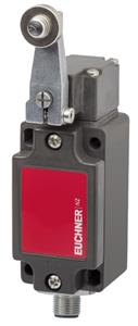 Euchner NZ2HS-538SEM5C2334 Safety switch NZHS, lever arm with steel roller, plug connector M12
