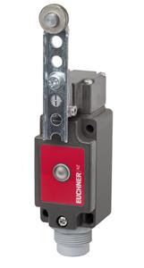 Euchner NZ2PS-538L060 Safety switch NZPS, adjustable lever arm with steel roller, plug connector SR6