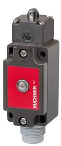 Euchner NZ2RK-511L060 Safety switch NZRK, roller plunger, steel roller ø 8 mm, plug connector SR6