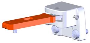 Euchner RADIUSBETAETIGER-Z-R Hinged actuator, right, for safety switches NZVZ, NZVZVS and TZ
