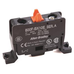 Allen Bradley 800F-BX10E 22mm Contact Block 800F PB