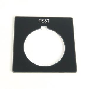 Allen Bradley 800H-W128 30mm 800H TEST Grey Legend Plate