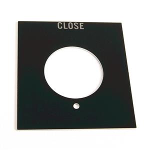 Allen Bradley 800H-Y2 800H PB CLOSE Standard Legend Plate