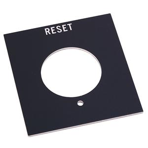 Allen Bradley 800H-Y38 800H PB RESET Standard Legend Plate