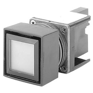 Allen Bradley 800MB-CQL24G Green Lens 225 mm Square PB