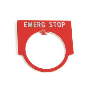 Allen Bradley 800MR-W624 22mm 800MR EMERG STOP Legend Plate