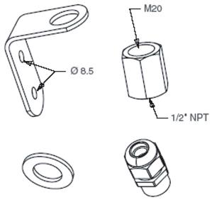 Allen Bradley 855D-ABVM Control Tower 855D Vertical Mounting Kit