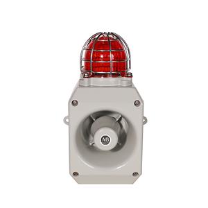 Allen Bradley 855HM-CGMD30DL4 Metal Horn with LED Beacon 24V DC