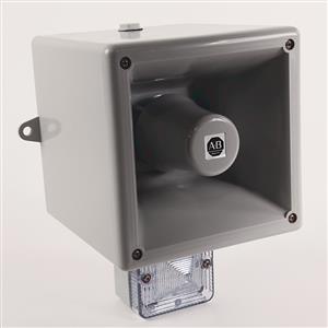 Allen Bradley 855H-RC30E5 16-30VDC  Frame E Rec Horn Amber Beacon