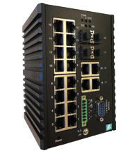 Pepperl+Fuchs ICRL-M-16RJ45/4CP-G-DIN Ethernet managed gigabit switch with 20 RJ45 ports with 4 shared SFP ports Turkey