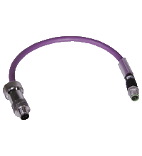 Pepperl+Fuchs ICZ-2T/TR-0,2M-PUR ABG-V15B-G Terminal cable for PROFIBUS with terminal resistor
