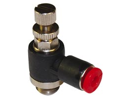 Norgren C0K510828 Pneufit C Push-in fitting, Banjo flow control, regulating out, 8mm, G1/4