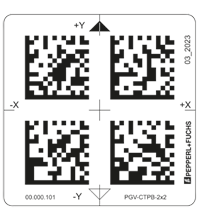 Pepperl+Fuchs PGV-CTPB-2x2 Self-adhesive polyester Data Matrix tag, backprinted, for the PGV system