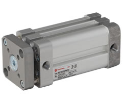 Norgren RA/192080/N4/80 ISO compact double acting cylinder, guiding, 80mm diameter, 80mm stroke