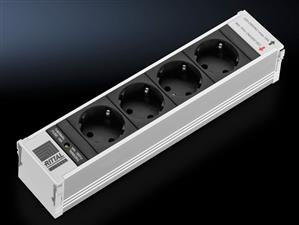 Rittal DK 7856.090 DK PSM Plus socket module, CEE 7/3 (type F), 4-way, black, non-switchable, with thermal overcurrent protection Turkey
