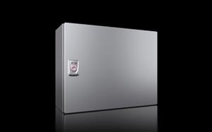 Rittal KX 1588.000 KX E-Box, WHD: 380x300x155 mm, stainless steel 14301, with mounting plate, single-door, with cam lock Turkey