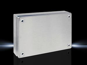 Rittal KL 1524.010 KL Terminal box, WHD: 300x200x80 mm, Stainless steel 14301, without mounting plate, with cover, without gland plate