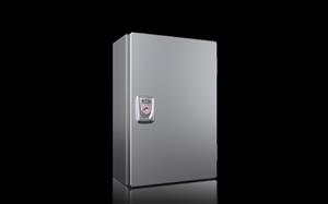 Rittal KX 1584.000 KX E-Box, WHD: 200x300x120 mm, stainless steel 14301, with mounting plate, single-door, with cam lock Turkey