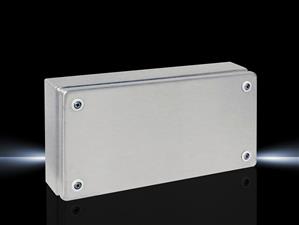 Rittal KL 1522.010 KL Terminal box, WHD: 300x150x80 mm, Stainless steel 14301, without mounting plate, with cover, without gland plate