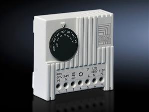 Rittal SK 3110.000 SK Thermostat, enclosure internal thermostat, 24-230 V, 1~, 24-60 V (DC), Colour RAL 7035, WHD: 71 x 71 x 335 mm