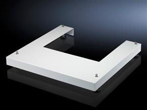 Rittal DK 7507.755 DK base/plinth for FlatBox, W x D: 700 x 700 mm, RAL 7035