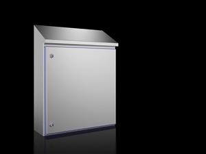 Rittal HD 1310.600 HD Compact enclosure, WHD: 610x650(H1)x769(H2)x210 mm, Stainless steel 14301, with mounting plate, with hinged door and silicone seal