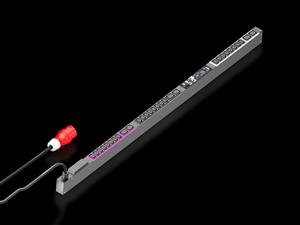 Rittal DK 7979.536 DK PDU metered+, compact basic power distribution incl energy measurement per output slot, with network interface and display, WLD: 44x1495x70 mm, IEC 60 320: 24x C13, 6x C19