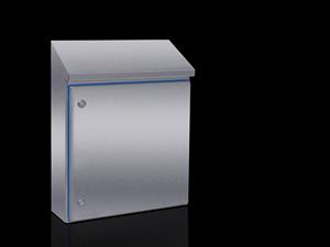 Rittal HD 1307.600 HD Compact enclosure, WHD: 510x550(H1)x669(H2)x210 mm, Stainless steel 14301, with mounting plate, with hinged door and silicone seal Turkey