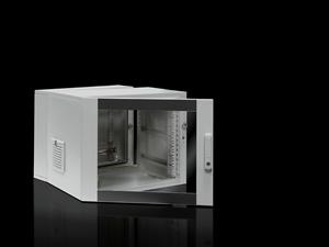 Rittal DK 7709.735 DK Wall-mounted enclosure, 3-part, WxHxD: 600x478x573 mm, 9 U, pre-assembled, IP 54 with solid gland plate top and bottom