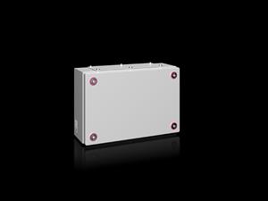 Rittal KX 1531.000 KX Terminal box, WHD: 300x200x120 mm, sheet steel, without mounting plate, with cover, with gland plate