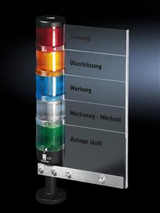 Rittal SG 2374.150 SG Label panel, for signal pillar, modular, for 5 optical components