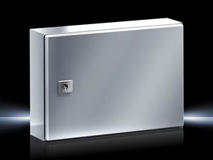 Rittal KEL 9402.600 KEL Ex enclosure, WHD: 380x300x155 mm, Stainless steel 14301, with mounting plate, Empty enclosure with hinged door