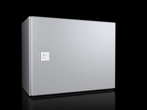 Rittal AE 1011.600 AE Compact enclosure, WHD: 380x300x210 mm, Stainless steel 14301, with mounting plate, single-door, with two cam locks