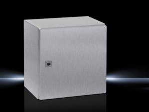 Rittal AE 1003.600 AE Compact enclosure, WHD: 300x300x210 mm, stainless steel 14301, with mounting plate, single-door, with one cam lock