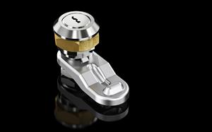 Rittal SZ 2530.000 SZ Cam lock, die-cast, nickel-plated, with lock cylinder insert, Lock no 3524 E